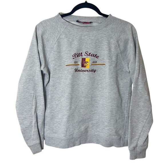 Vintage Pitt State Gorillas Grey Crewneck Sweatshirt - Picture 1 of 5
